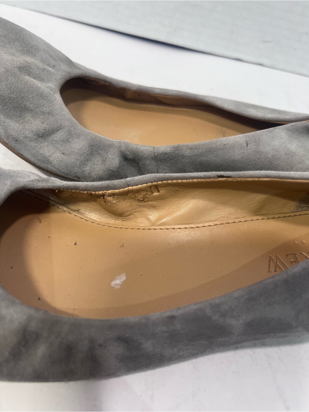 J. Crew Gray Suede Ballet Flats - Picture 4 of 6